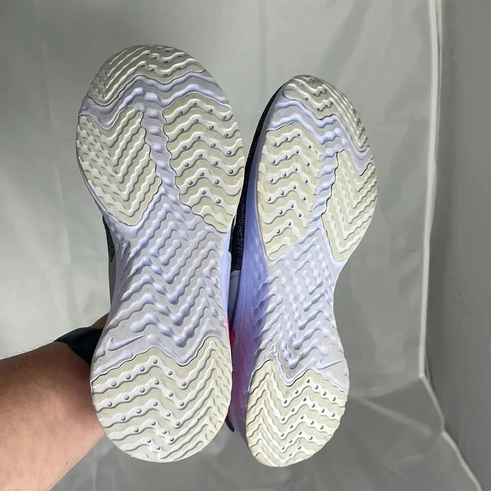NIKE Odyssey React 2 Flyknit React Running Shoe Purple Lightweight Sneaker 6 - Picture 12 of 13